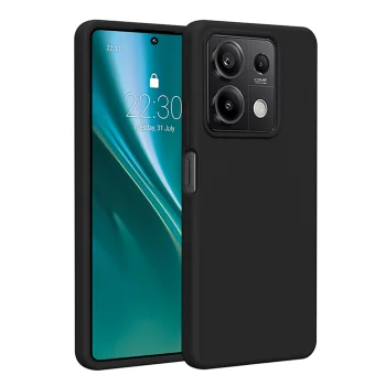 Etteri Silicone Case vāciņš priekš Xiaomi Redmi 15C 5G, melns