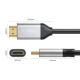 Orico H8Y1 HDMI 2.1 kabelis 8K 60 Hz, 1 m, melns