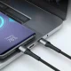 3mk Hyper Cable N-SERIES USB-C uz USB-C kabelis 1m 100W, melns