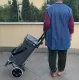 Malatec Saliekams iepirkumu ratiņi ar somu 40L, Pelēki