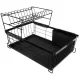 Divstāvu trauku žāvētājs Ruhhy, Melns | Two-tier Dish Dryer