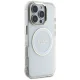 Guess IML Metal Colored Circle MagSafe vāciņš iPhone 16 Pro, balts