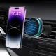 Wozinsky WCT5-Q6S2Y auto turētājs ar Qi/MagSafe 15W lādētāju un ventilatoru, melns