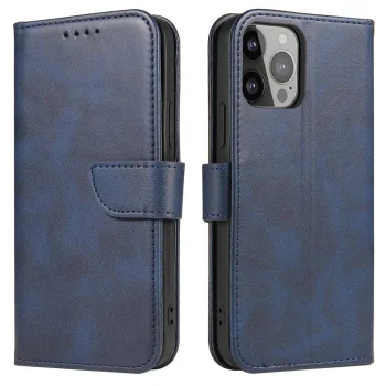 Atverams vāciņš Magnet Case telefonam Samsung Galaxy S24 FE, zils