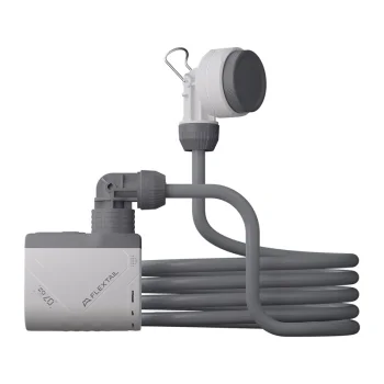 Flextail Tiny Shower-W portatīvā duša ar sūkni, balta