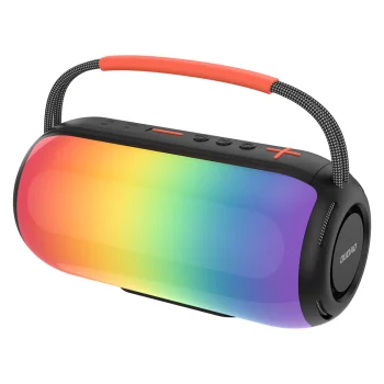 Dudao Y21 bezvadu skaļrunis ar RGB izgaismojumu Bluetooth 5.3, melns