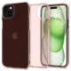 Spigen iPhone 15 Plus vāciņš Crystal Flex, rozā caurspīdīgs