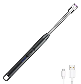 Plazmas šķiltavas ar USB, melna un sudraba