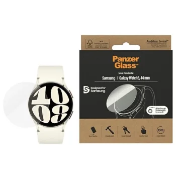Antibakteriāls PanzerGlass aizsargstikls Samsung Galaxy Watch 6 44 mm ekrāna | Antibacterial Screen Protector for
