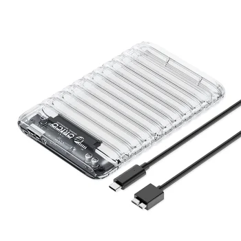 Orico 2139U3-V1 2.5" HDD/SSD diska korpuss, USB 3.0 Micro-B 5 Gbps, caurspīdīgs