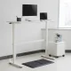 Ergo Office ER-401 W rakstāmgalds ar maināmu augstumu, 140x60cm, balts