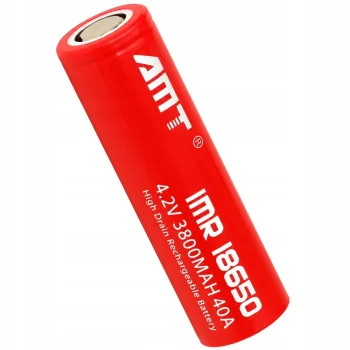 18650 Li-Ion akumulators 3800mAh 4.2V, 1 gab., sarkans