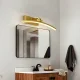 LED sienas lampa spogulim 60 cm 7W regulējama, zelta