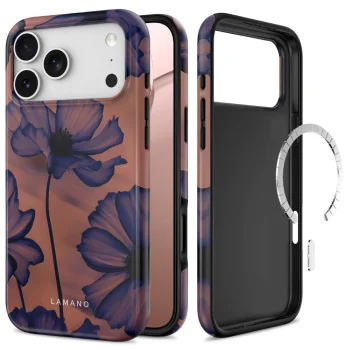 Tech-Protect Lamano MagSafe vāciņš iPhone 18 Pro / 17 Pro, zils un brūns