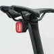 Rockbros Q2S LED aizmugurējais velosipēda lukturis ar Smart Stop sistēmu, melns