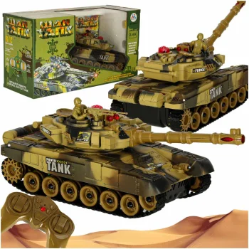 Radiovadāms kaujas tanks RC War Tank 9993 2.4 GHz, tuksneša