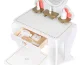 Ecotoys W08H102B koka bērnu tualetes galdiņš ar spoguli un krēslu