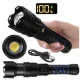 Taktiskais LED lukturis Trizand, 1500 lm, 5000 mAh, melns