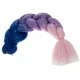 Soulima sintētiskie mati pīnēm, ombre ar spīdumiem, 60 cm