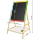 Koka divpusējā bērnu tāfele Kruzzel 23546, markieriem, krītiņiem, flomasteriem | Wooden double-sided board