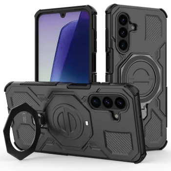Tech-Protect TacticStand MagSafe vāciņš Samsung Galaxy A17 / A18 4G / 5G, Matte Black