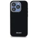 DKNY iPhone 15 Pro vāciņš Plain Logo MagSafe, melns