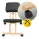 Ergonomisks ceļgalu krēsls 4FIZJO PURE, melns