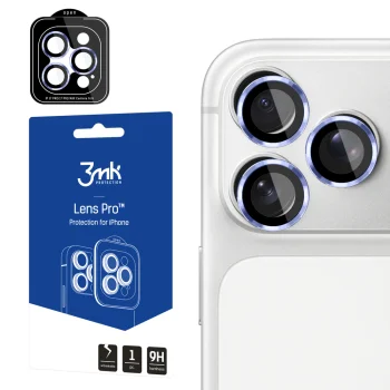 3mk Lens Protection Pro aizsargstikls kamerai iPhone 18 Pro / 18 Pro Max, gaiši zils