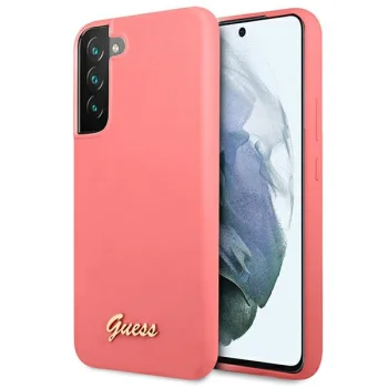 Guess GUHCS22MLSLMGFU Silikona Vāciņš Galaxy S22+ S906, fuksijas