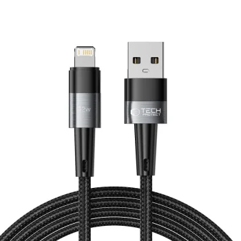 Tech-Protect UltraBoost USB-A / Lightning kabelis 12W 2.4A 2m, pelēks