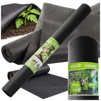Bieza agrotīkla plēve pret nezālēm 50g 1x30m melna
