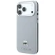 Karl Lagerfeld Grained Karl Head Metal MagSafe vāciņš iPhone 18 Pro Max / 17 Pro Max, pelēks