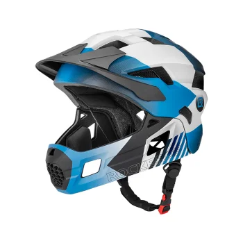 Rockbros TS-61 bērnu veloķivere ar noņemamu zoda aizsargu, S (48-52 cm), zila