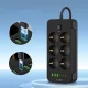 Pagarinātājs Tech-Protect PC6X6 6 Ligzdas 3xUSB-A 3xUSB-C 2m, Melns