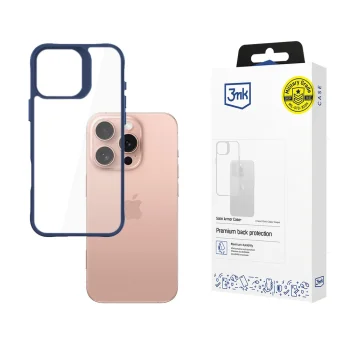 3mk Satin Armor Case+ vāciņš Apple iPhone 16 Pro, zils un caurspīdīgs