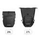 Velosipēda bagāžnieka soma Rockbros AS-001 20-27L, melna