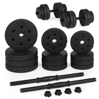 Regulējamas hanteles 2×10 kg komplekts mājas treniņiem, 20 kg