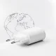 Sienas lādētājs SBS TETRPD20W 20W USB-C un USB-A Power Delivery, balts