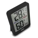 Termometrs un higrometrs Mebus 11115 ar pulksteni, Black