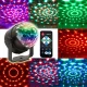 LED Disko Bumba gaismas projektors bērniem ballēm svētkiem | RGB Magic Crystal Disco Ball Party Lightning