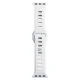 3mk silikona siksniņa Apple Watch 38 / 40 / 41 mm, balta