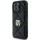 DKNY iPhone 16 Pro vāciņš Quilted Stack Logo, melns