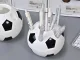 Galda organizators futbola bumbas formā, 9 cm, melns