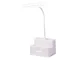 LED galda lampa ar organizatoru, 24 LED, balta