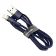 Baseus Cafule USB uz Lightning kabelis 1.5A 2m Zelts+Zils