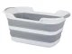 Silikona Saliekamā Bļoda ar Ūdens Noteku | Silicone Folding Bowl with Drain