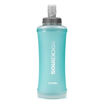 Mīkstā skriešanas ūdens pudele Rockbros 350017002 500 ml, gaiši zila