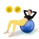4FIZJO Reh Ball vingrošanas un rehabilitācijas bumba 75 cm ar sūkni, zila