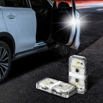Baseus Automašīnas Durvju Sānu Drošības Brīdinājuma LED Gaismas Lapmas 2 gab. | Car Door Open Warning LED Light