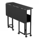Maclean MC-126 B Saliekams galds ar riteņiem, 100x58cm, Melns